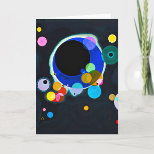 Kandinsky Varias Círculos Tarjeta De Saludo