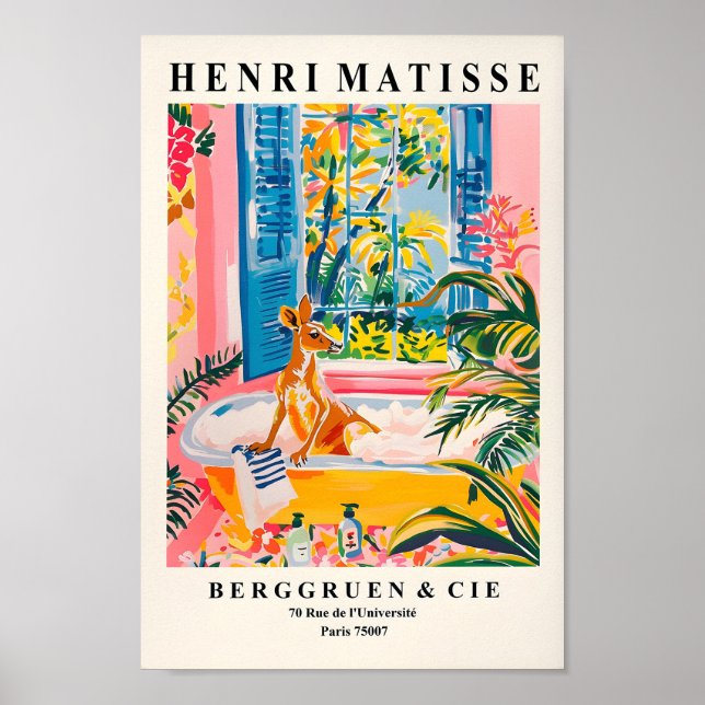 Kangaroo En Bathtub Arte Imprimir, Dopamina, Graci (Frente)