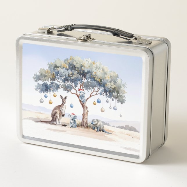 Kangaroo Koalas Platypus Christmas Gumtree Baubles (Anverso)