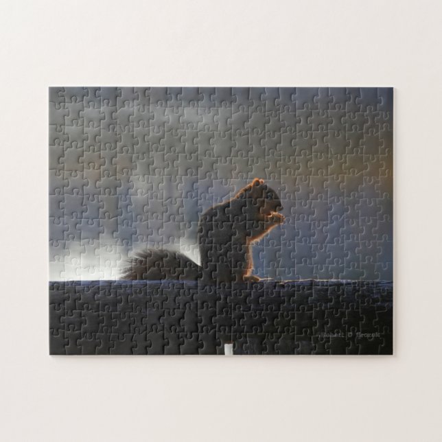Kansas Fox Tail Squirrel rompecabezas Jigsaw (Horizontal)