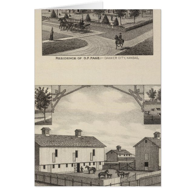 Kansas Live Stock County en Cawker City (Frente)