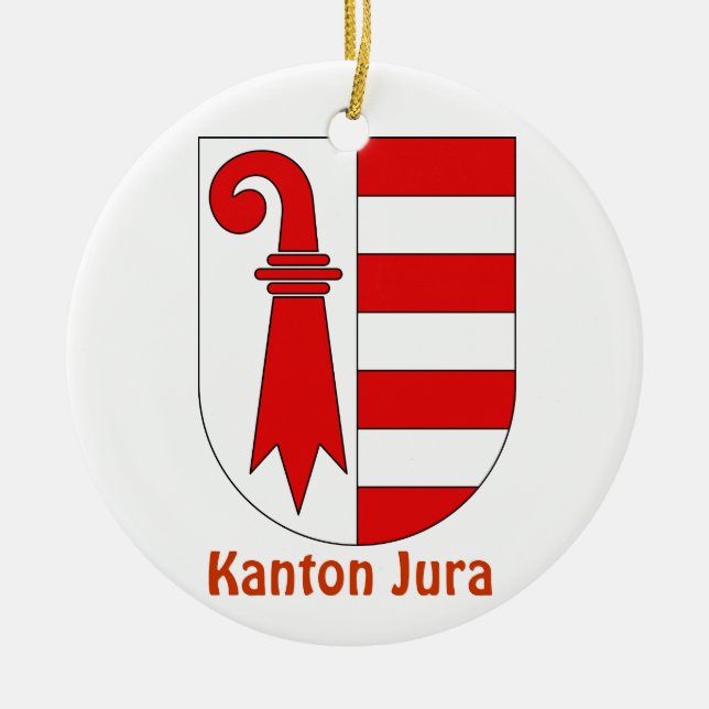 Kanton Jura*, ornamento del navidad de Suiza (Frente)
