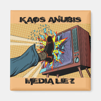 Kaos Anubis MEDIA LIEZ 2 pulgadas cuadrado imán