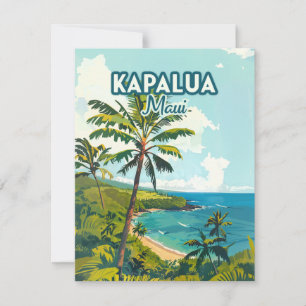Kapalua Maui Hawaii Playa Bahía Tarjeta Vacacional