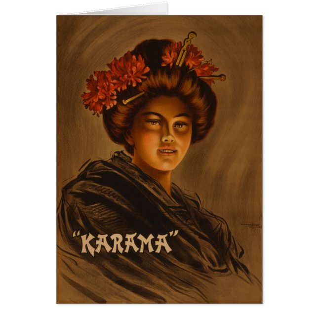 Karama Japonesa Geisha Oiran Chica Cortesía (Frente)