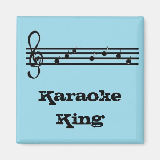 Karaoke King - imán (Frente)