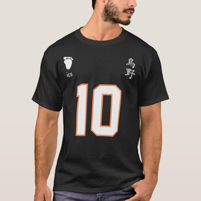 Karasuno High - Shoyo Hinata Jersey T-Shirt (Anverso)