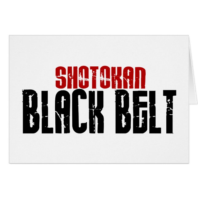 Karate de la correa negra de Shotokan (Anverso (Horizontal))