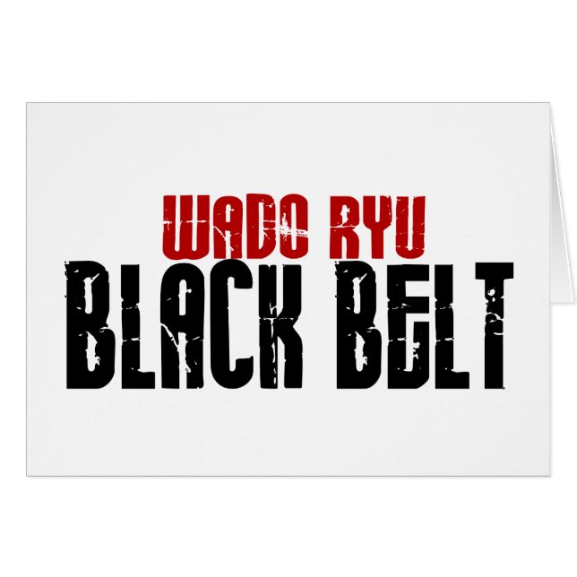 Karate de la correa negra de Wado Ryu (Anverso (Horizontal))