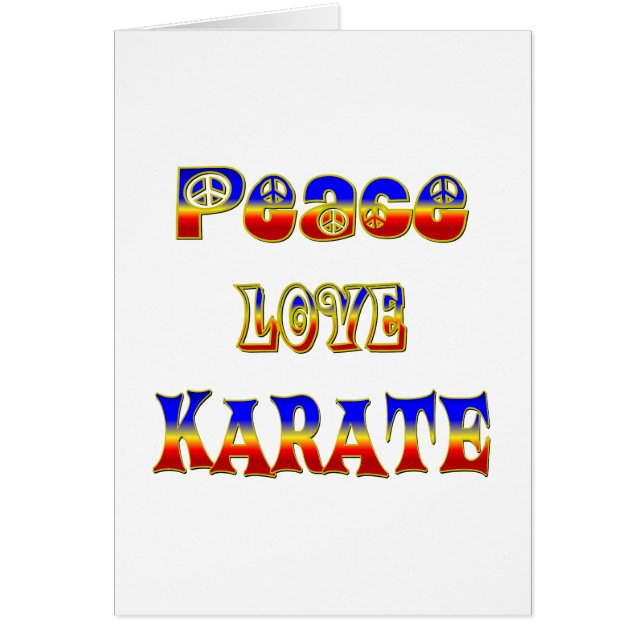 Karate del amor de la paz (Frente)