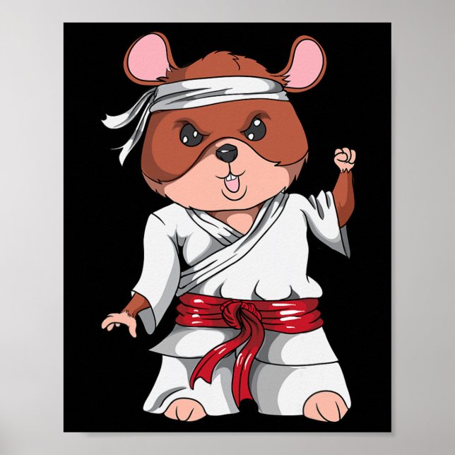 Karate Hámster Kickboxing Arte Marcial Jiu Jitsu F (Frente)