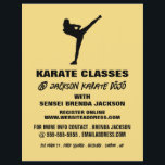 Karate Silhouette, publicidad de clase Karate<br><div class="desc">Karate Silhouette,  Volantes De Publicidad De Clase Karate Por La Tienda De Tarjetas De Negocios.</div>