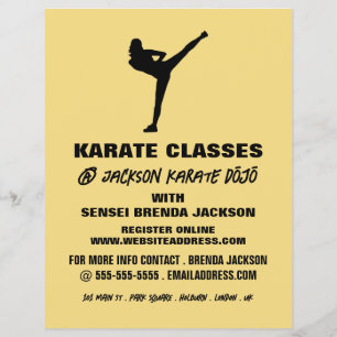 Karate Silhouette, publicidad de clase Karate