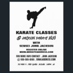 Karate Silhouette, publicidad de clase Karate<br><div class="desc">Karate Silhouette,  Volantes De Publicidad De Clase Karate Por La Tienda De Tarjetas De Negocios.</div>
