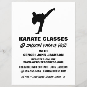 Karate Silhouette, publicidad de clase Karate