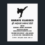 Karate Silhouette, publicidad de clase Karate<br><div class="desc">Karate Silhouette,  Volantes De Publicidad De Clase Karate Por La Tienda De Tarjetas De Negocios.</div>