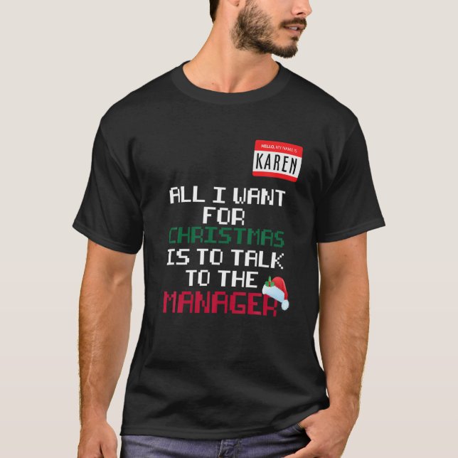 Karen Christmas Costume Sweater Funny X-Mas Holida (Anverso)