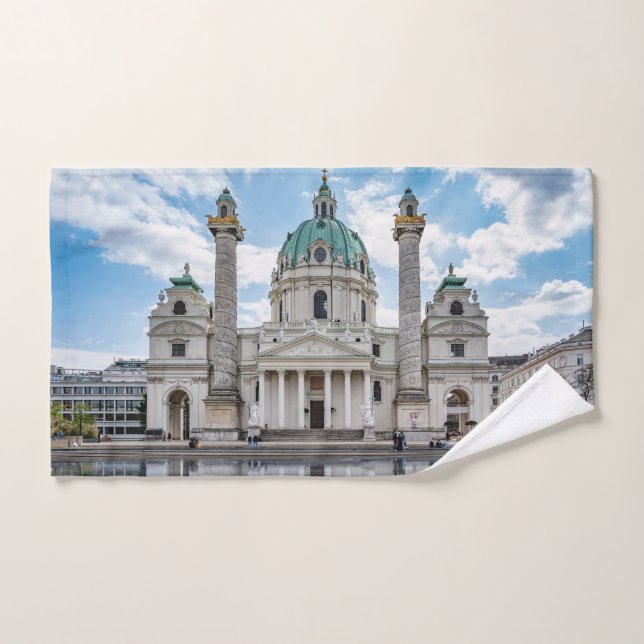 Karlfalche en Viena, Austria (Toalla de mano)
