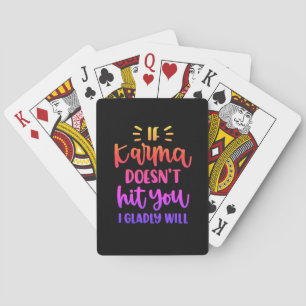 Karma cita jugar cartas estilo arco iris