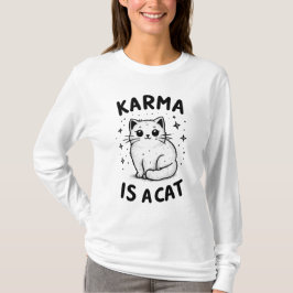 Karma es una camiseta de larga manga de arte de ga