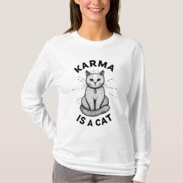 Karma es una camiseta de manga larga para mujeres