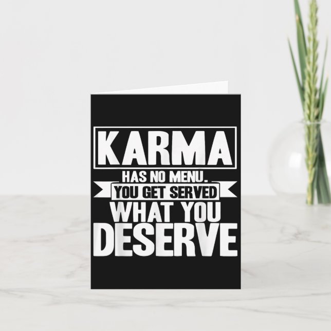 Karma Karma No Tiene Menú Inspirador Que Diga (Anverso)