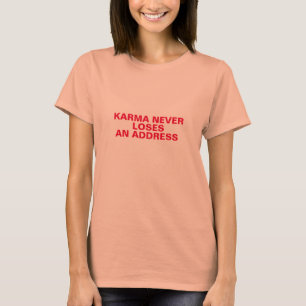 karma nunca pierde un diseño de camisa de karma de