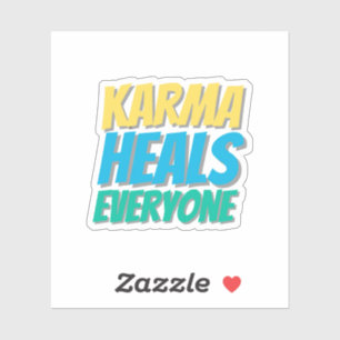 Karma sana a todos Pegatina de gratitud
