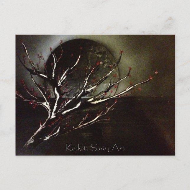 Kaskets Spray Art - Tarjetas postales con flores d (Anverso)