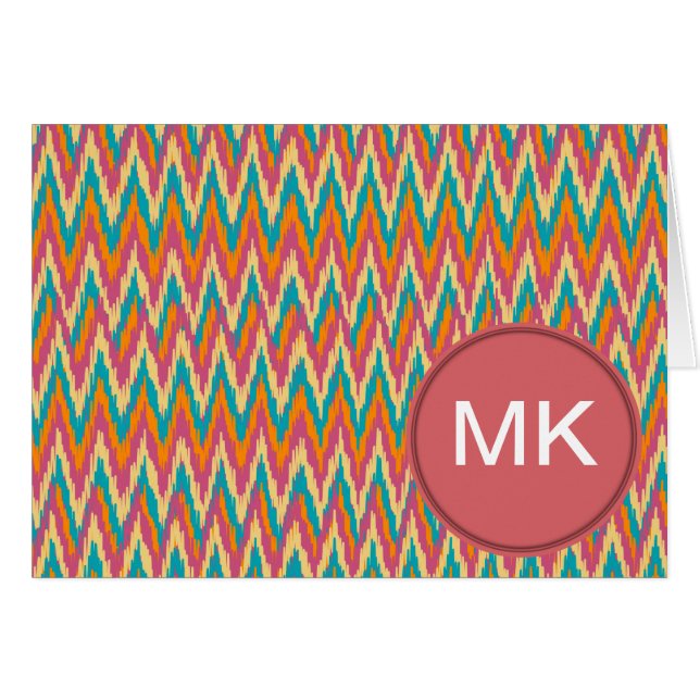 Kat Zigzag Diseño Colores de especias (Anverso (Horizontal))