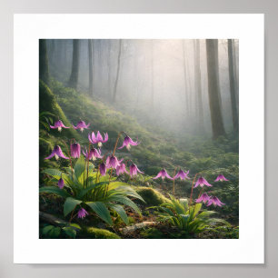 Katakuri de primavera en niebla – impresión artíst