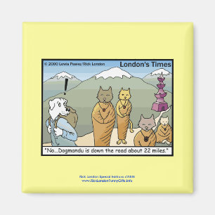 Katmandu y el imán gracioso Personalizado de Dogma