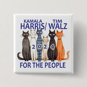 Kats para botón político de Kamala