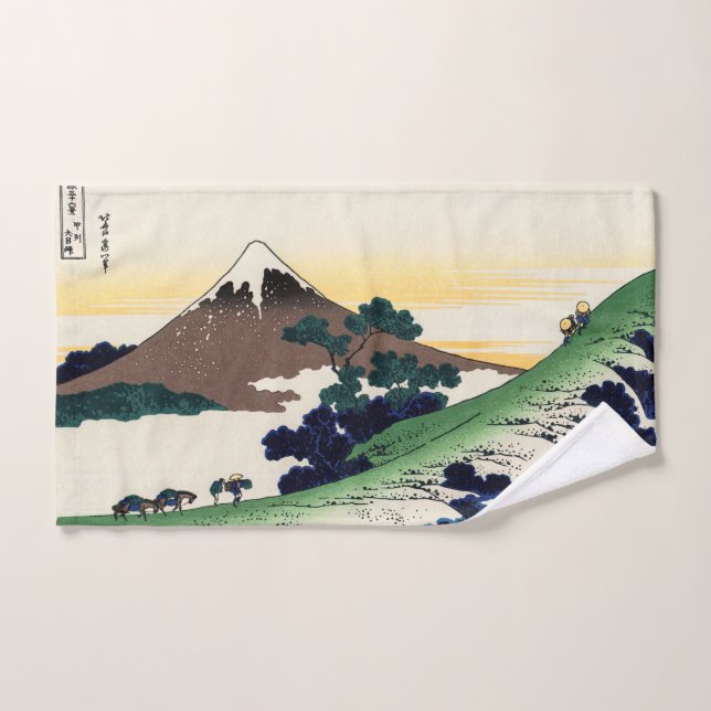 Katsushika Hokusai - Paso de los inumes, provincia (Toalla de mano)