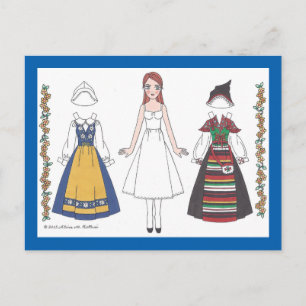 Katti de Suecia Papel de la tarjeta postal