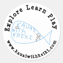 Kauai con Keiki Pegatina