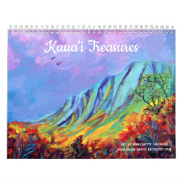 Kauai Seascapes y paisajes calendario hawaiano
