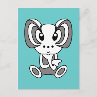 Kawaii adorables caricaturas de postales