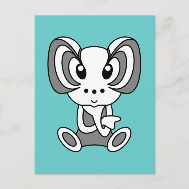 Kawaii adorables caricaturas de postales (Anverso)