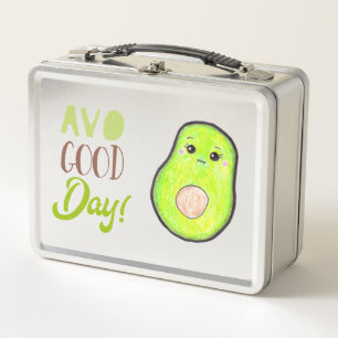 Kawaii aguacate avo buen día lindo juego de palabr