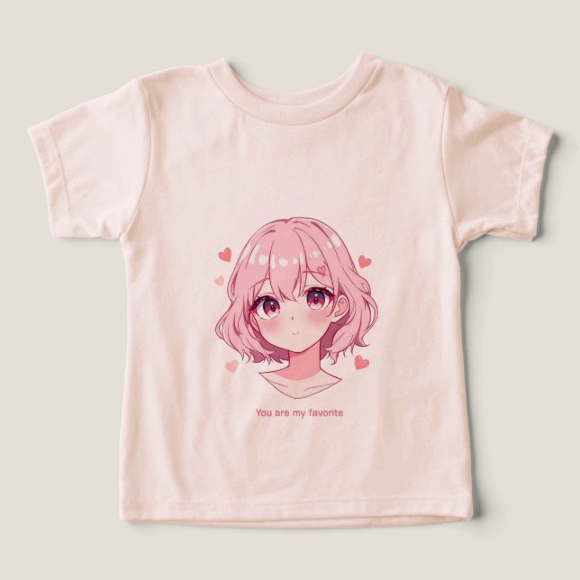 Kawaii Anime Girl Valentine Sweatshirt (Diseño delantero )