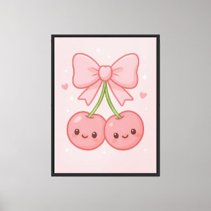 ✨ Kawaii Arte de Pared de Cerezo Rosa - Estética C