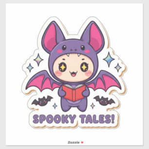 Kawaii Bat Pegatina - Cute Halloween Bat Costume w