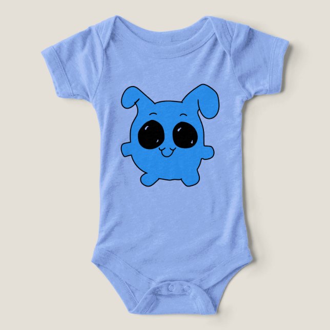 Kawaii Blue Bunny T-Shirt (Diseño delantero )