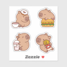 Kawaii Capybara Pegatina Pack
