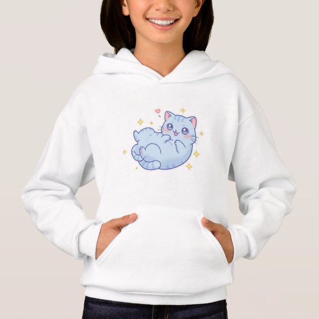 Kawaii Cat Hoodie - Playful Vibes! (Anverso)