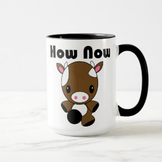 Kawaii cómo ahora taza de la vaca de Brown