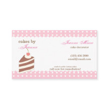 Kawaii CUTE Cake Bakery Tarjeta de presentación