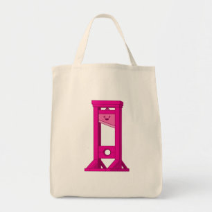 Kawaii Cute Guillotine Rosa Bolsa De Tote