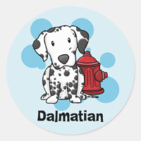 Kawaii Dalmatian y Pegatinas de hidrantes de incen